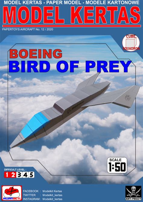 1 50 Boeing Bird Of Prey Paper Model Ecardmodels 1 50 Boeing Bird Of Prey Paper Model Ecardmodels