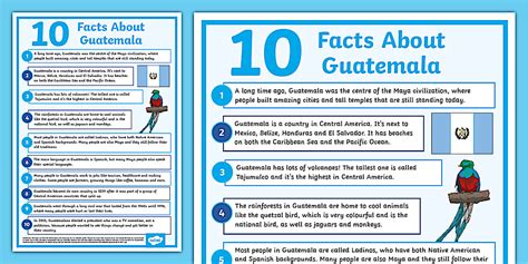 10 Interesting Facts About Guatemala Depicta 10 Interesting Facts About Guatemala Depicta