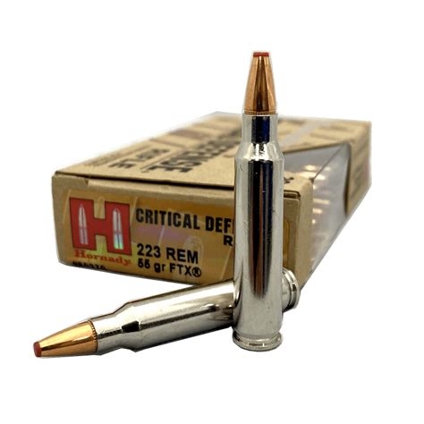 100 Rounds Of 223 Critical Defense Hornady Ammo