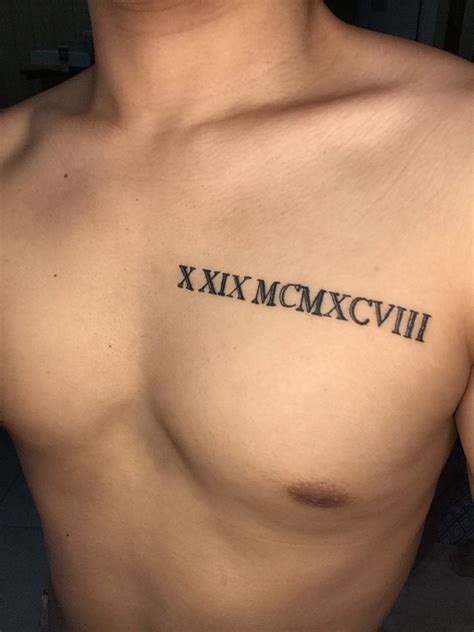 11 Roman Numerals Chest Tattoo Ideas That Will Blow Your Mind