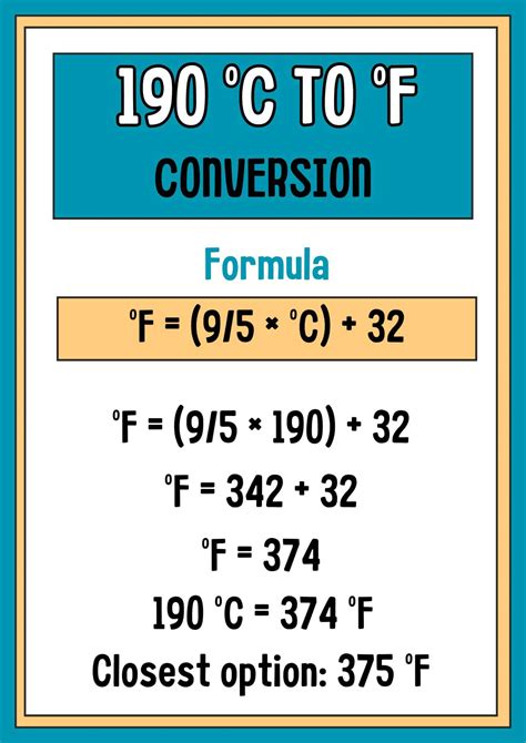 190C To F Covert 190 Degrees Celsius To Fahrenheit Recipes And Places 190C To F Covert 190 Degrees Celsius To Fahrenheit Recipes And Places