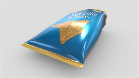 3D Tortilla Chips Bag Open Turbosquid 2179052