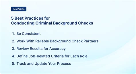 5 Best Practices For Criminal Background Checks For Employment