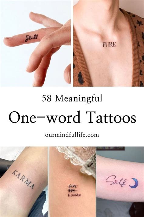 56 Meaningful One Word Tattoos That Say A Million Things 56 Meaningful One Word Tattoos That Say A Million Things