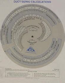 Acca Duct Calculation Slide Rule Acca Duct Calculation Slide Rule