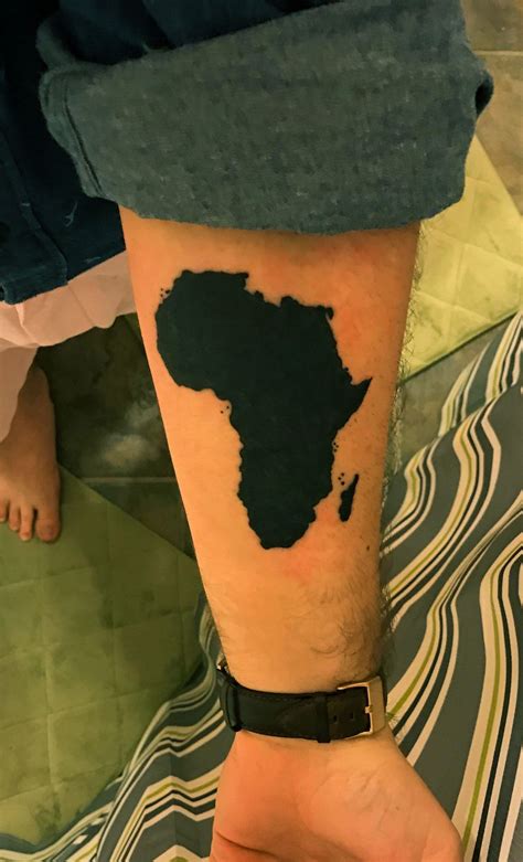 Africa Map Tattoo Africa Map Tattoo