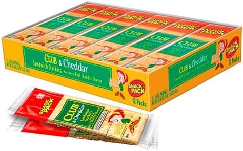 Amazon Com Club Amp Cheddar Cheese Sandwich Crackers Individually Amazon Com Club Amp Cheddar Cheese Sandwich Crackers Individually