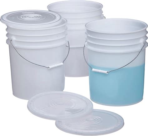 Amazon Com Consolidated Plastics 5 Gallon Food Grade Buckets With Easy Amazon Com Consolidated Plastics 5 Gallon Food Grade Buckets With Easy