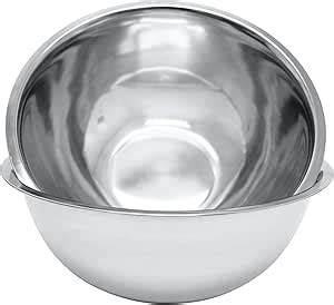 Amazon Com Fonteme Winco Stainless Steel Mixing Bowls 8 Qt Amp 5 Qt Amazon Com Fonteme Winco Stainless Steel Mixing Bowls 8 Qt Amp 5 Qt