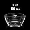 Amazon Com Joyserve Clear Mini Plastic Bowls Bulk 50 Pack 6 Oz