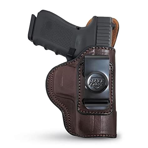 Amazon Com Premium Leather Iwb Holster For Glock 17 19 19X 47 Gen 3 5