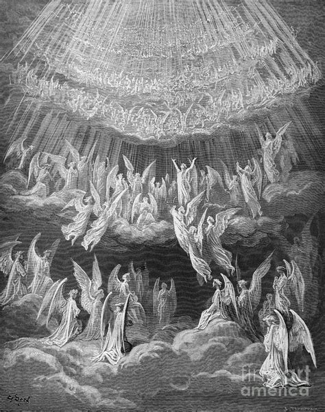Angels In The Sky From Dantes Paradisio By Bettmann