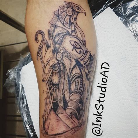 Anubis Amp Horus Tattoo Egyptian Egipcio