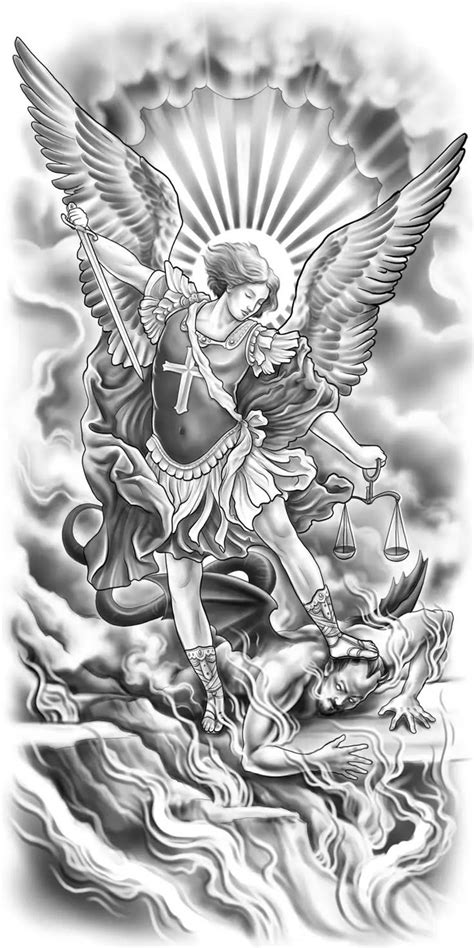 Archangel Michael Tattoo Drawings