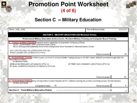 Army Ppw Army Promotion Point Worksheet 2025 Army Ppw Army Promotion Point Worksheet 2025