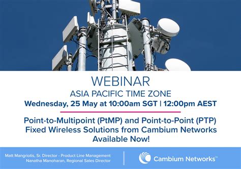 Asia Pacific Webinar Point To Multipoint Ptmp And Point To Point Ptp Fixed Wireless Solutions From Cambium Networks Available Now Broadband Service Provider Cambium Community Asia Pacific Webinar Point To Multipoint Ptmp And Point To Point Ptp Fixed Wireless Solutions From Cambium Networks Available Now Broadband Service Provider Cambium Community