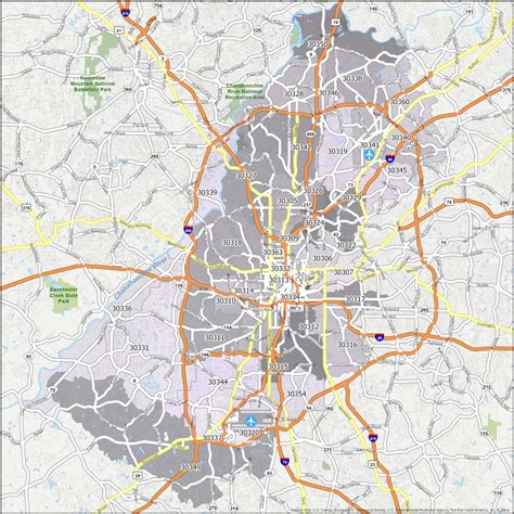Atlanta Zip Code Map Gis Geography Atlanta Zip Code Map Gis Geography