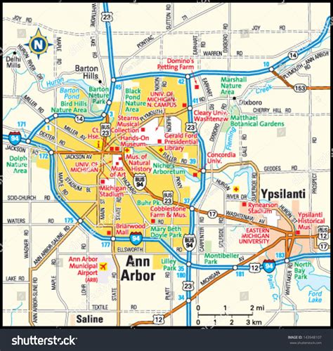 Atlas Map Of Ann Arbor Mi