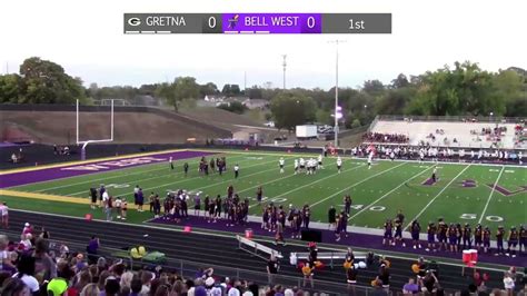 Bellevue West High School Vs Gretna High School Mens Varsity Football Bellevue West High School Vs Gretna High School Mens Varsity Football