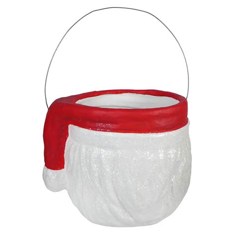 Bethany Lowe Designs Retro Winking Santa Bucket