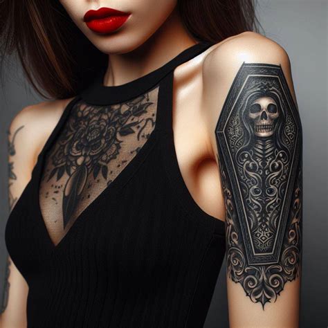 Black Coffin Your Own Tattoo Design Custom Designs Crafted For