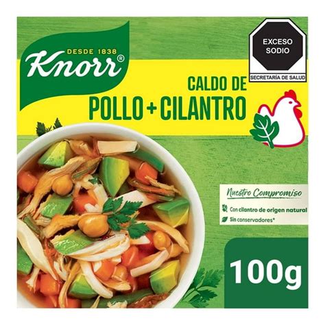 Caldo De Pollo Knorr Con Cilantro 100 G Bodega Aurrera Despensa A Tu