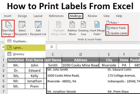 Can You Print Avery Labels From Excel