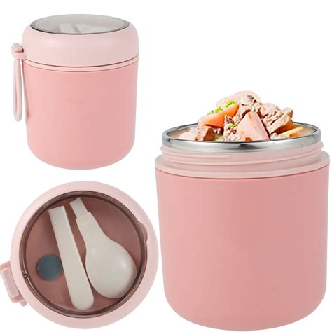 Cheap Stainless Steel Lunch Box Drinking Cup With Spoon Food Thermos Cheap Stainless Steel Lunch Box Drinking Cup With Spoon Food Thermos