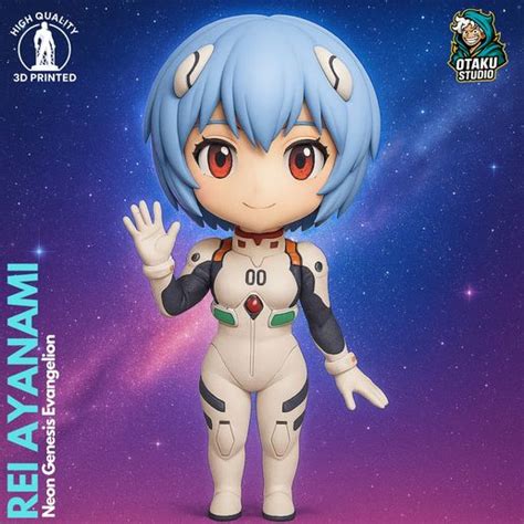 Chibi Rei Ayanami Neon Genesis Evangelion Fan Art 3D Model Stl File For 3D Printing Cults Chibi Rei Ayanami Neon Genesis Evangelion Fan Art 3D Model Stl File For 3D Printing Cults