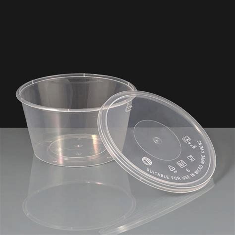 Clear Plastic Round Container Lid Sydney Packaging