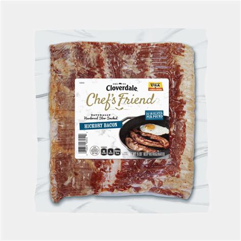 Cloverdale Chefs Friend Naturally Hardwood Slow Smoked Peppered Bacon 14 18 Slices Per Lb Us Foods Chef Store Cloverdale Chefs Friend Naturally Hardwood Slow Smoked Peppered Bacon 14 18 Slices Per Lb Us Foods Chef Store