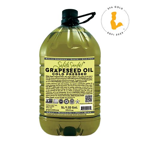 Cold Pressed Grapeseed Oil 5L Pet