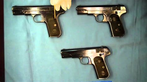 Colt S 1903 Pocket Hammerless Type I Ii And Iii Variations Colt S 1903 Pocket Hammerless Type I Ii And Iii Variations