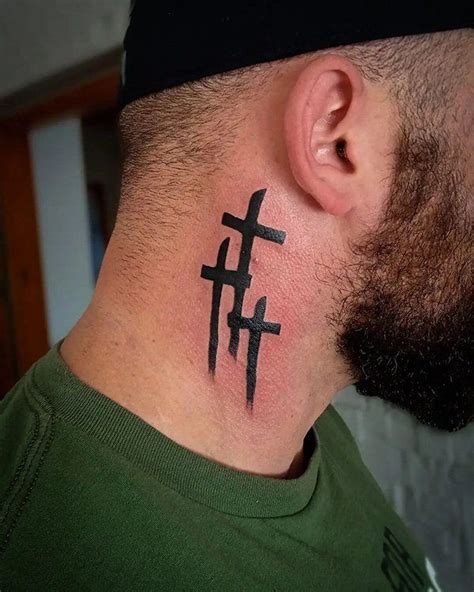 Cross Neck Tattoos For Men Cross Neck Tattoos For Men