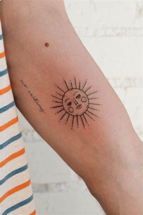 Cute Sun Tattoo