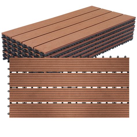 Dalles De Terrasse Drfeify 50X50 Cm 30 Pi Ces Bois Marron Dalles De Terrasse Drfeify 50X50 Cm 30 Pi Ces Bois Marron