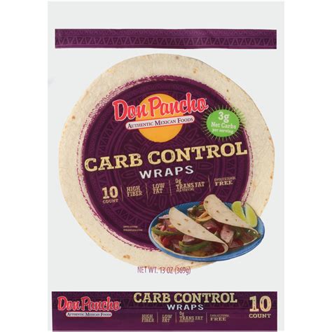 Don Pancho Low Carb Wraps 10 Ct 13 Oz Fred Meyer