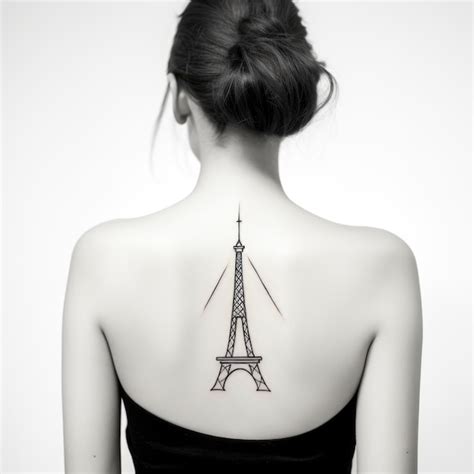 Eiffel Tower Tattoo Design