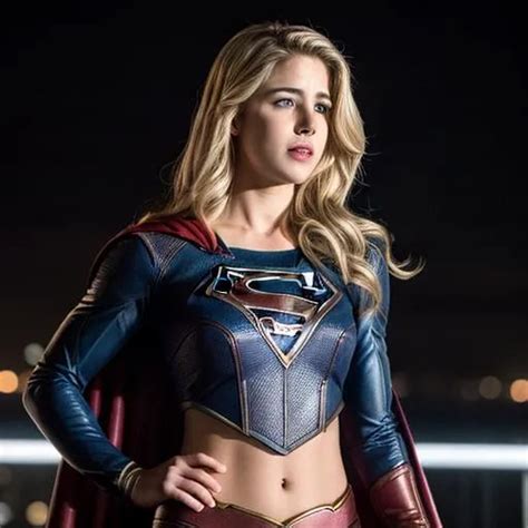 Emily Bett Rickards As Supergirl Openart