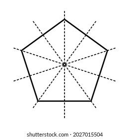 Five Lines Symmetry Regular Pentagon Stock Vector Royalty Free Five Lines Symmetry Regular Pentagon Stock Vector Royalty Free