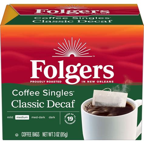 Folgers Decaf Classic Roast Coffee Singles 12 G Free Shipping Folgers Decaf Classic Roast Coffee Singles 12 G Free Shipping