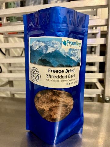 Freeze Dried Fully Cooked And Lightly Seasoned Shredded Beef