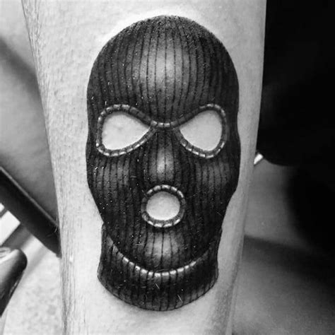 Gangster Ski Mask Tattoo Designs