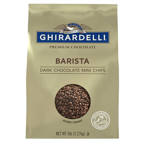 Ghirardelli Barista Dark Chocolate Mini Chip 5 Pound 2 Per Case