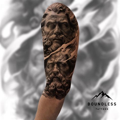 Greek Mythology Half Sleeve Tattoos