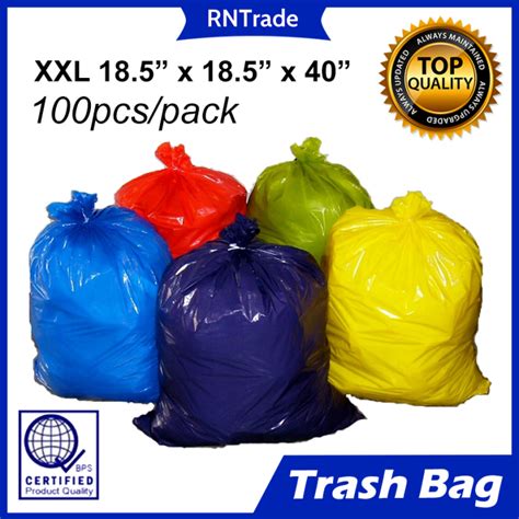 Green Colored Trash Bags