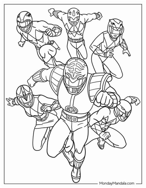 Green Power Rangers Coloring Page Download Print Or Color Online For