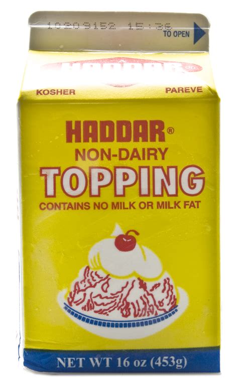 Haddar Non Dairy Topping 16 Ounces Parkville Kosher Food Center Delivered By Mercato Haddar Non Dairy Topping 16 Ounces Parkville Kosher Food Center Delivered By Mercato