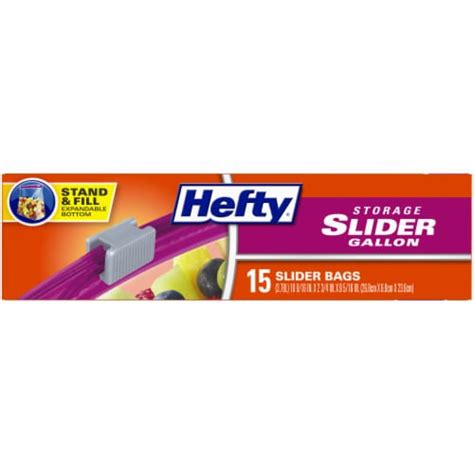 Hefty Gallon Storage Slider Bags 15 Ct Kroger Hefty Gallon Storage Slider Bags 15 Ct Kroger