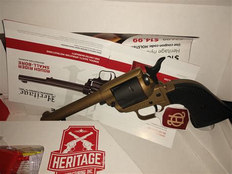 Heritage Arms Rough Rider Revolver Burnt Bronz Finish 22 Lr 6Shot